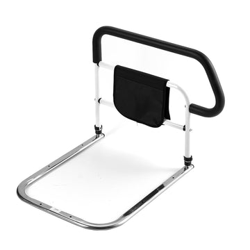 Barrière de lit Garvee pour adultes avec poche, pour personnes âgées, 56,5 x 56 x 46,5 cm, noir