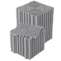 Tapis de drainage modulaires en PVC Garvee, ensemble de 50 pièces, 30 x 30 cm, antidérapants et résistants, pour garage, jardin et piscine, noirs.
