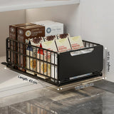 Garvee organisateur coulissant robuste pour cuisine et bain, acier antirouille, 43 × 25 × 18 cm, ventilé et multifonctionnel, blanc - Blanc