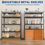 Garvee Étagère Métallique de Rangement 5 Niveaux Acier SPCC Réglable Pour Garage et Cuisine 183x91x41 cm Noir - Silbern3