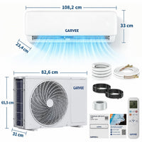 Garvee Climatiseur Split Inverter 24000 BTU, Haute Efficacité et Silencieux, Contrôle Wi-Fi Intelligent, Blanc