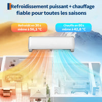 Garvee Climatiseur split AUX 9000BTU, A++ R32, WiFi, climatisation réversible intelligente pour maison