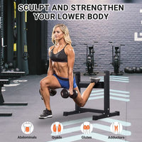 Support pour squat bulgare Garvee, réglable sur 7 niveaux, capacité de 159 kg, rembourrage épais, structure en acier, compact, pour l'entraînement à domicile