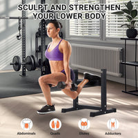 Support pour squat bulgare Garvee, réglable sur 7 niveaux, capacité de 159 kg, rembourrage épais, structure en acier, compact, pour l'entraînement à domicile