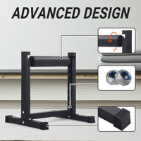 Support pour squat bulgare Garvee, réglable sur 7 niveaux, capacité de 159 kg, rembourrage épais, structure en acier, compact, pour l'entraînement à domicile