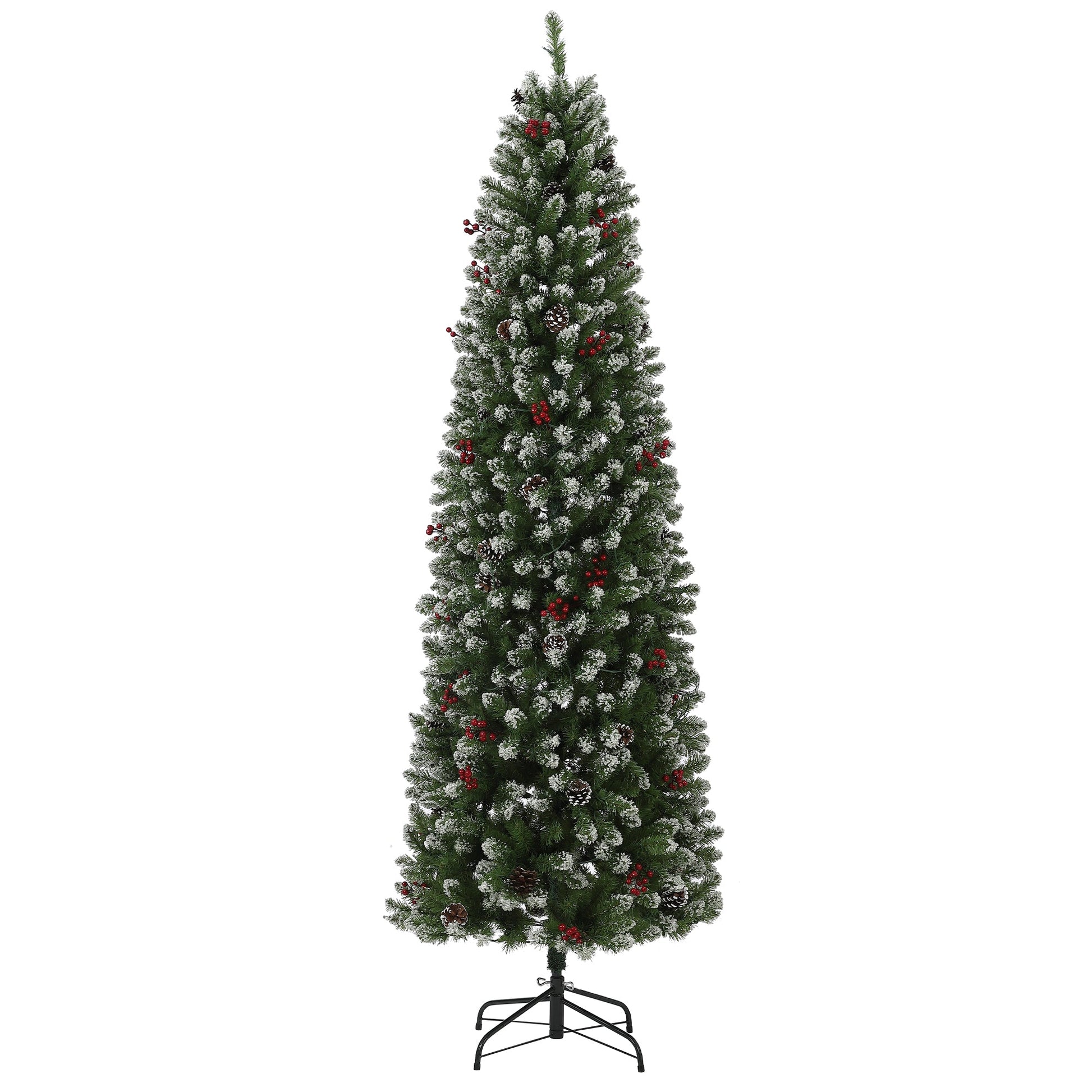 Sapin de Noël Garvee 230 cm avec support en métal - Éclairage LED bicolore à 8 modes pour une ambiance de Noël magique