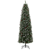 Sapin de Noël Garvee 230 cm avec support en métal - Éclairage LED bicolore à 8 modes pour une ambiance de Noël magique