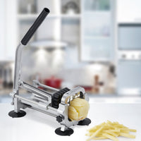 Garvee Coupe-Légumes et Fruits Horizontal Professionnel en Acier Inoxydable, Lames 10 et 13 mm, Poignée Manuelle et Base Antidérapante
