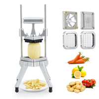 Garvee Coupe-Légumes et Fruits Professionnel en Acier Inoxydable avec 4 Lames, Poignée Ergonomique, Base Antidérapante, Plusieurs Tailles et Coloris