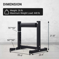 Support pour squat bulgare Garvee, réglable sur 7 niveaux, capacité de 159 kg, rembourrage épais, structure en acier, compact, pour l'entraînement à domicile