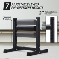 Support pour squat bulgare Garvee, réglable sur 7 niveaux, capacité de 159 kg, rembourrage épais, structure en acier, compact, pour l'entraînement à domicile
