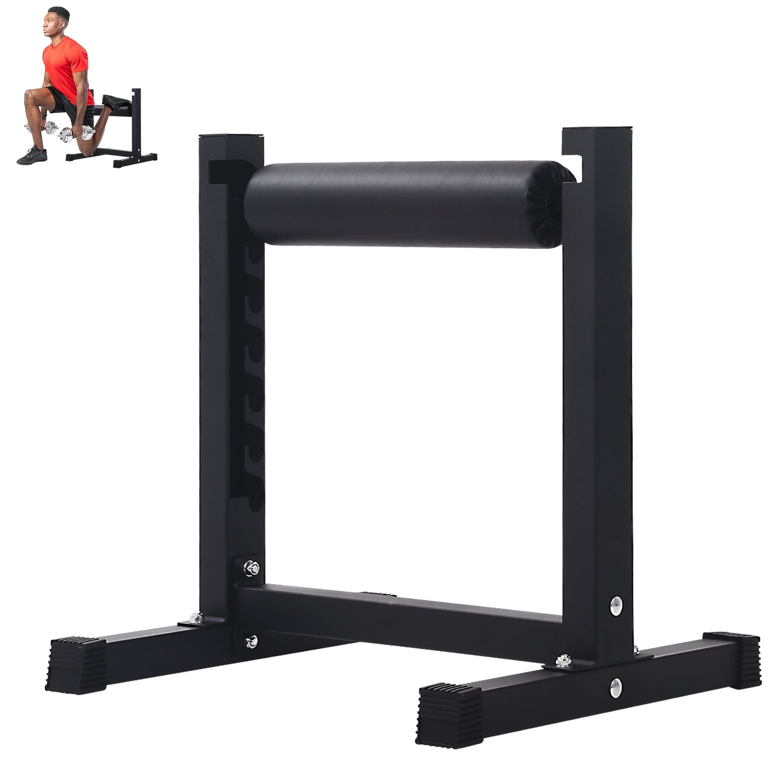 Support pour squat bulgare Garvee, réglable sur 7 niveaux, capacité de 159 kg, rembourrage épais, structure en acier, compact, pour l'entraînement à domicile