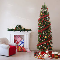 Sapin de Noël Garvee 230 cm avec support en métal - Éclairage LED monochrome à 8 modes pour une décoration festive du salon