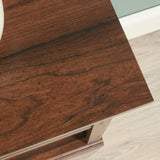 Garvee Bibliothèque Blanche en MDF à 2 Niveaux, Étagères Réglables, Design Antidérapant, Rangement Compact Style Maison de Campagne, Pour Bureau ou Salon