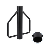Enfonceuse de poteaux en T Garvee 12 lb, outil portatif en métal robuste avec poignée ergonomique en acier pour clôtures et panneaux de signalisation. - Noir
