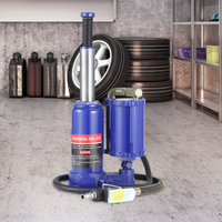 Cric bouteille hydraulique Garvee 5T pneumatique et manuel, compact et portable en fonte, pour voiture et maison