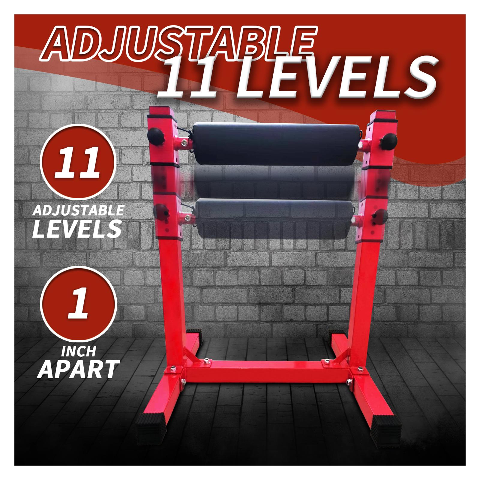Support pour squat bulgare Garvee, réglable pour femmes et hommes, structure en acier robuste, idéal pour la salle de sport à domicile, rembourrage en mousse confortable, base en caoutchouc antidérapante