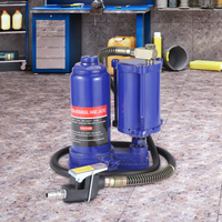 Cric bouteille hydraulique Garvee 5T pneumatique et manuel, compact et portable en fonte, pour voiture et maison