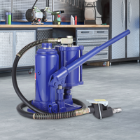 Cric bouteille hydraulique Garvee 5T pneumatique et manuel, compact et portable en fonte, pour voiture et maison