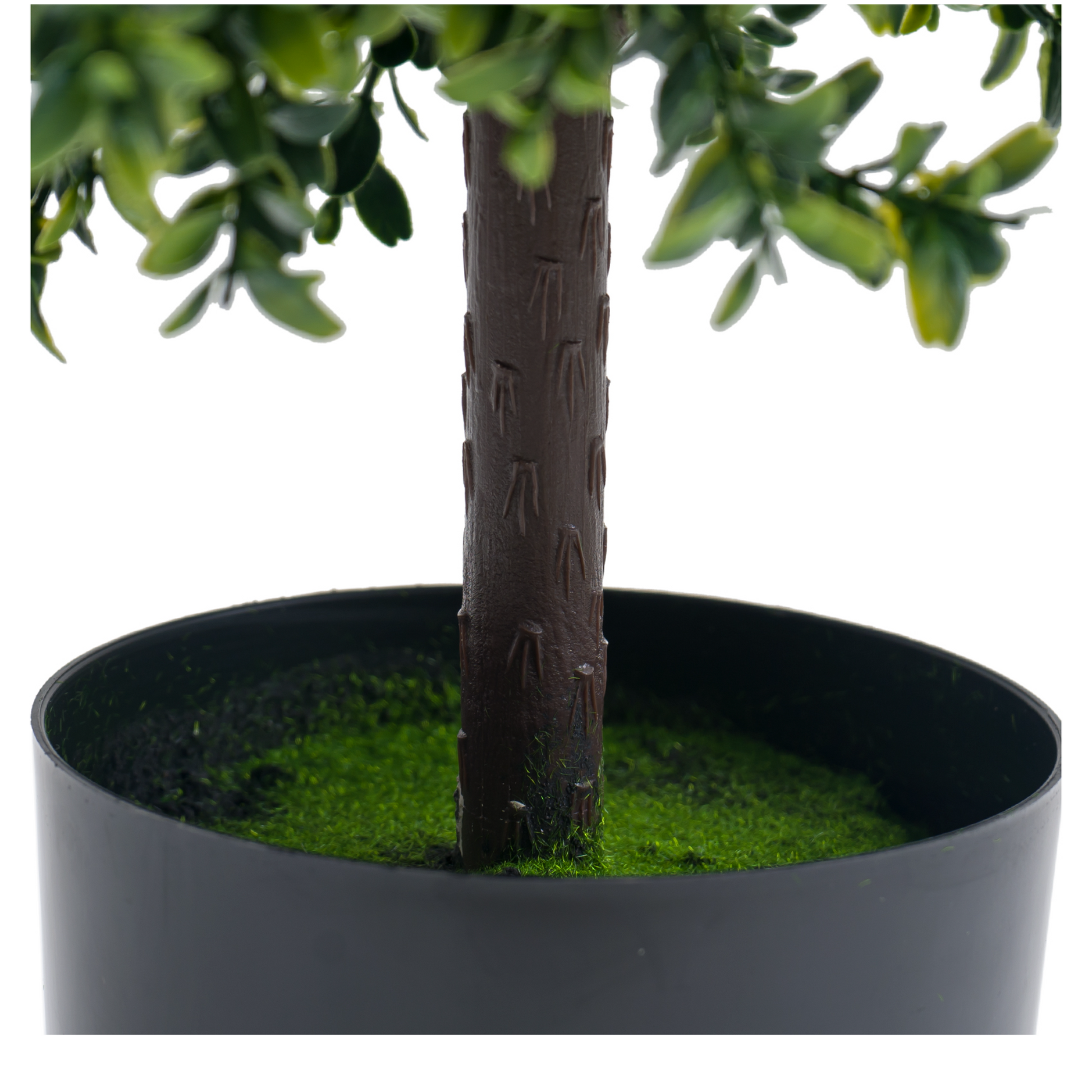 Ensemble de 2 topiaires artificielles en buis Garvee, 50 cm de hauteur, résistantes aux intempéries, en plastique vert, pour l'intérieur et le jardin.
