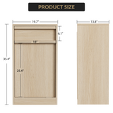 Garvee Poubelle Basculante 38 L en Bois, Anti-Animaux, Autoportante et Peu Encombrante, Robuste, pour Cuisine, Salon et Maison