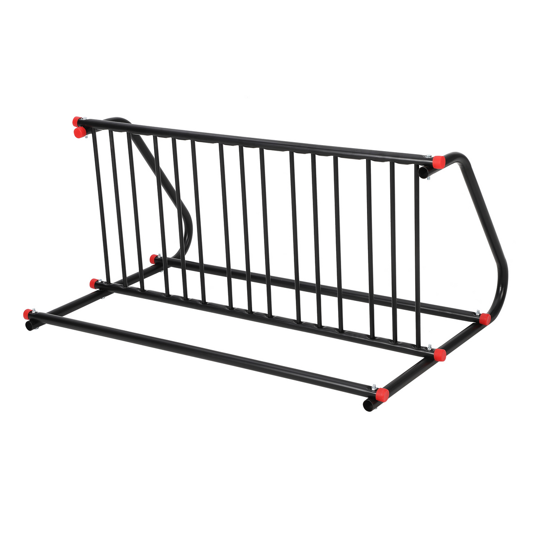 Garvee Support à vélos 10 compartiments en maille d'acier double face antirouille, robuste, pour garages et écoles, extérieur, noir