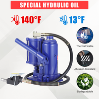 Cric bouteille hydraulique Garvee 5T pneumatique et manuel, compact et portable en fonte, pour voiture et maison