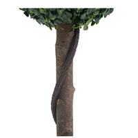 Ensemble de 2 boules de buis artificiel Garvee de 61 cm (24 pouces), malléables et polyvalentes, pour la décoration intérieure et extérieure, vertes, en plastique