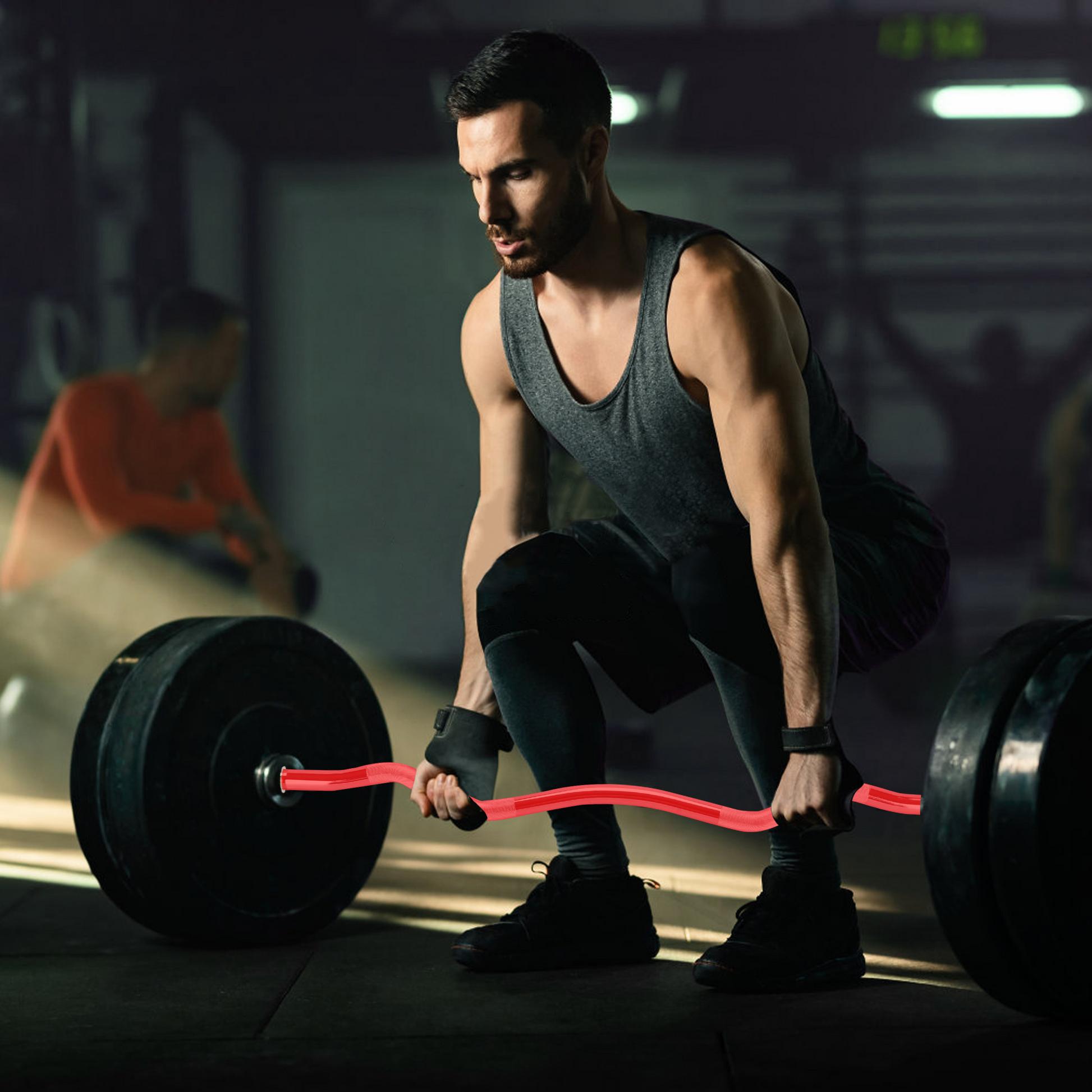 Barre d'haltères Garvee Olympic EZ Curl 47" - Ergonomique, capacité de 227 kg, acier allié, manchons en cuivre, poids standard de 5 cm, colliers à ressort, pour salle de sport