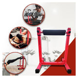 Support pour squat bulgare Garvee, réglable pour femmes et hommes, structure en acier robuste, idéal pour la salle de sport à domicile, rembourrage en mousse confortable, base en caoutchouc antidérapante - 